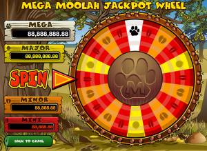 Mega Moolah Jackpot Wheel